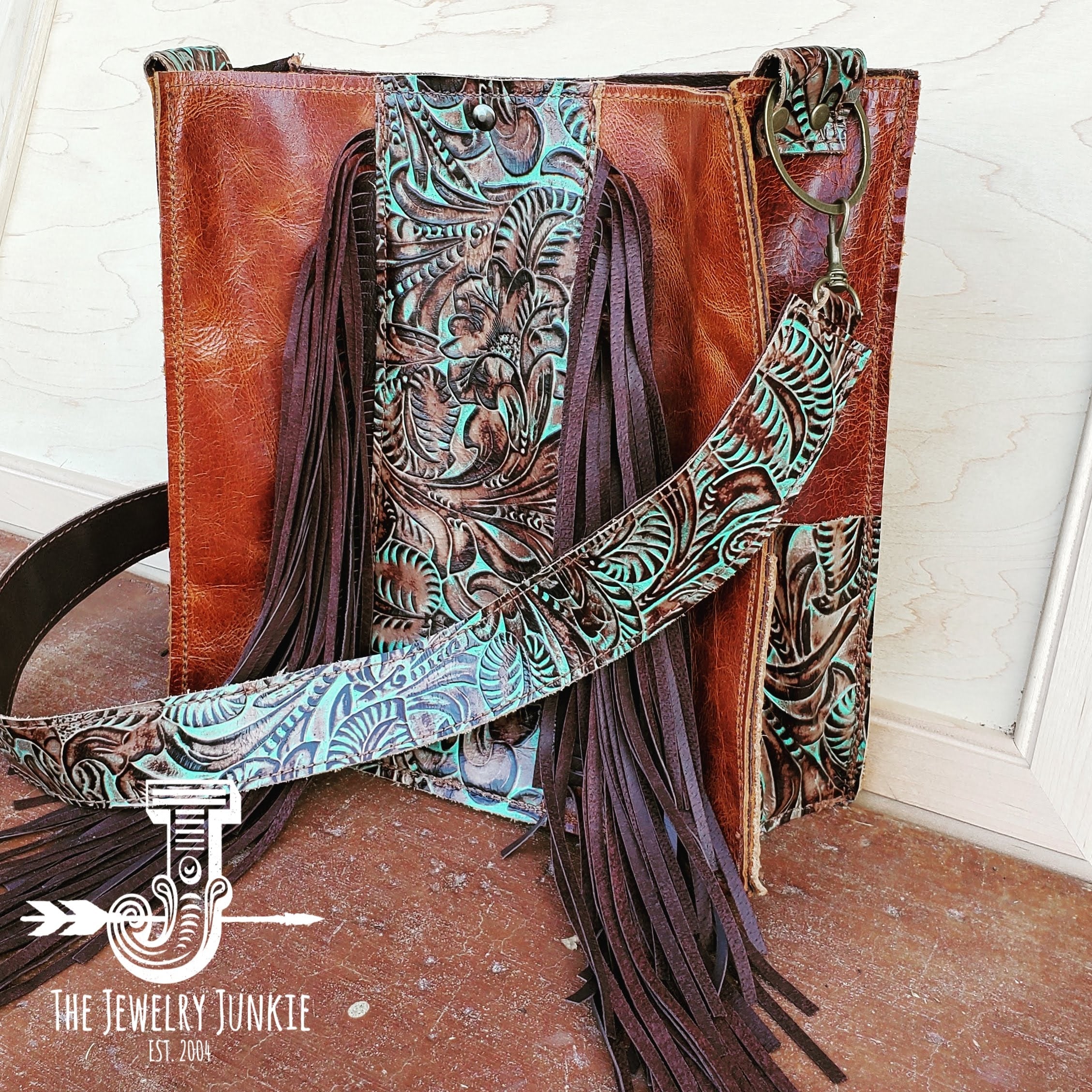 The Jewelry Junkie Turquoise Laredo Crossbody factory Handbag