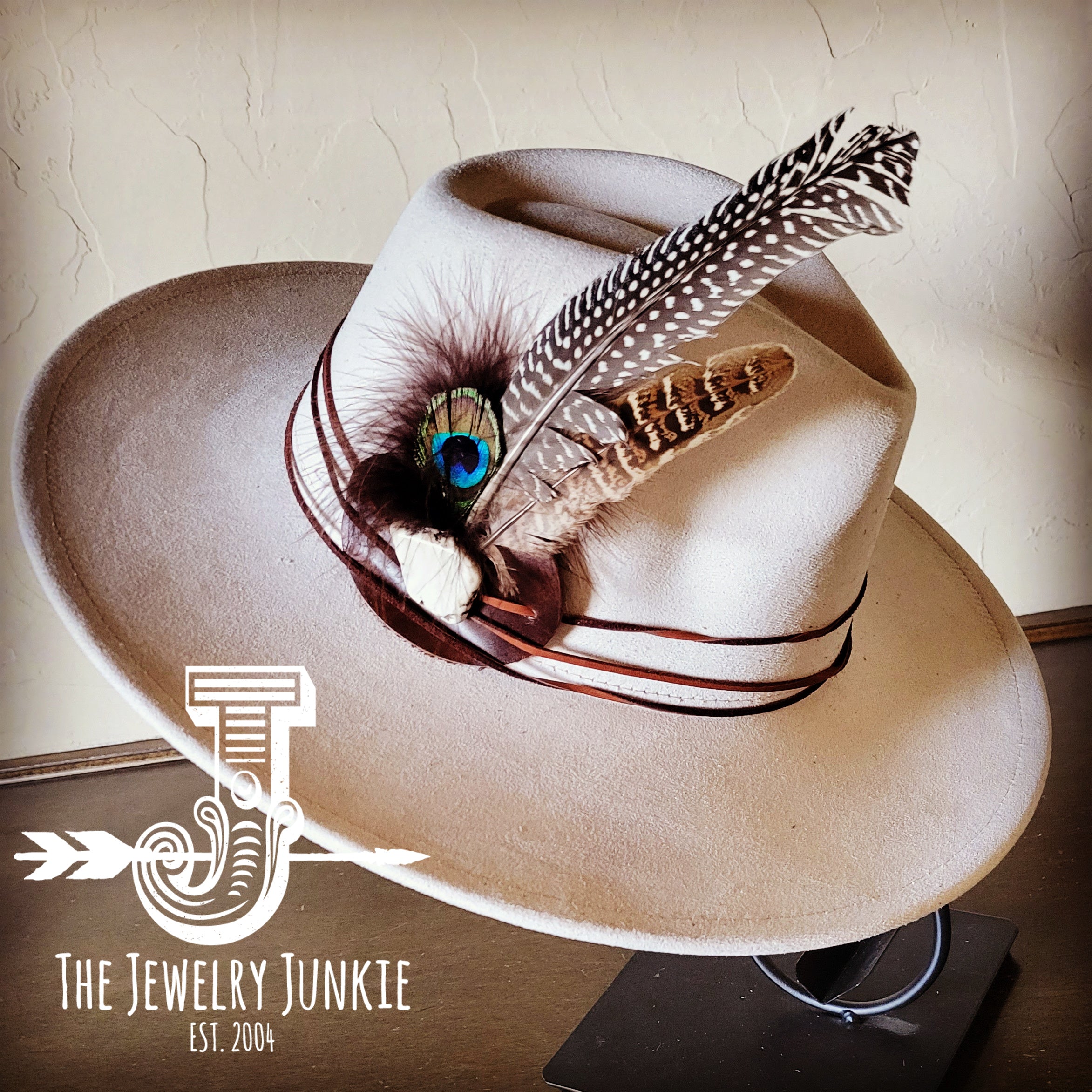 Natural Cowboy Hat Feathers Accessories