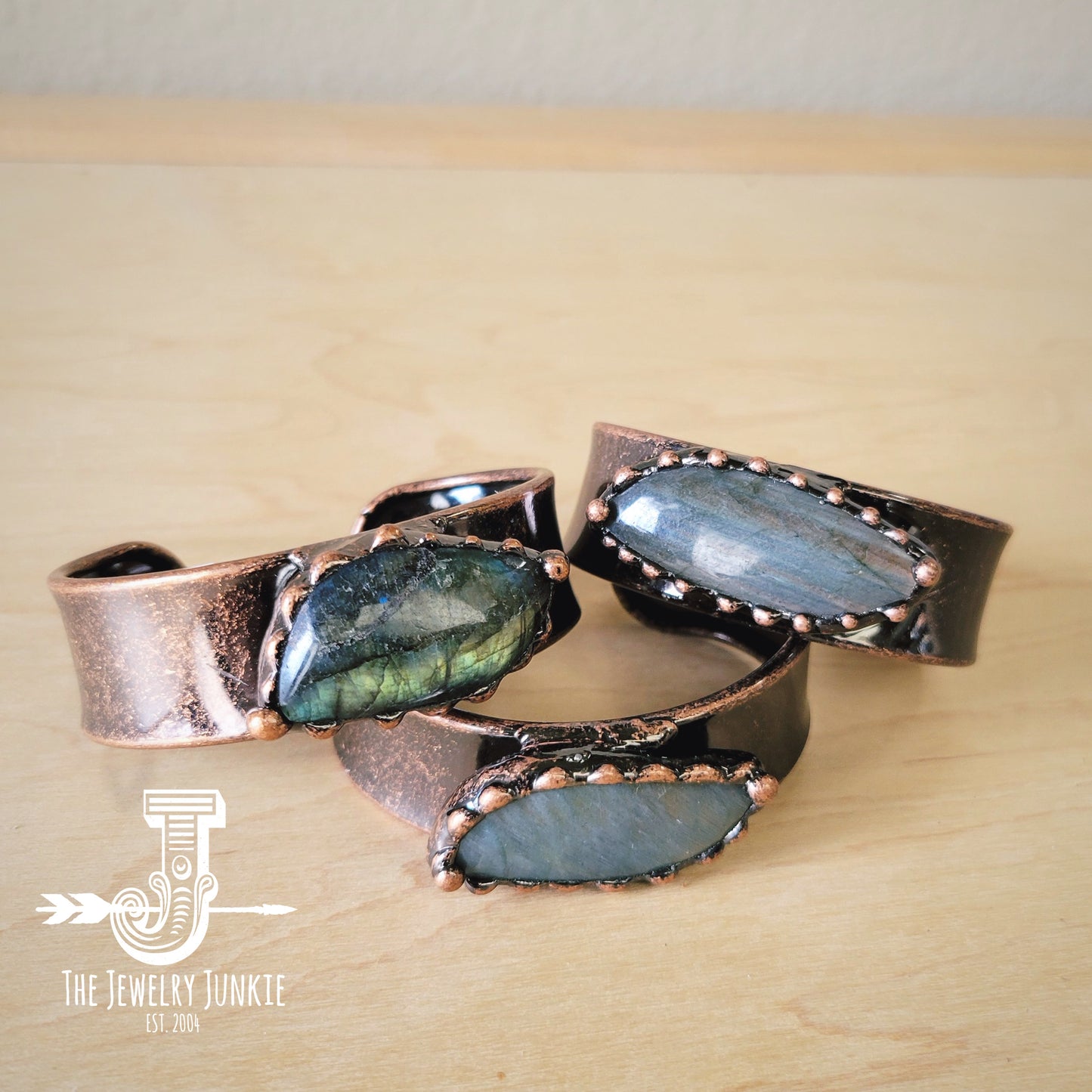 Genuine Natural Labradorite Cuff Bracelet 810c