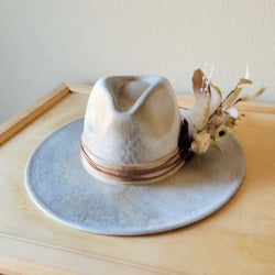 CUSTOM Hand-Painted Bridal Cowgirl Western Boho Hat A63