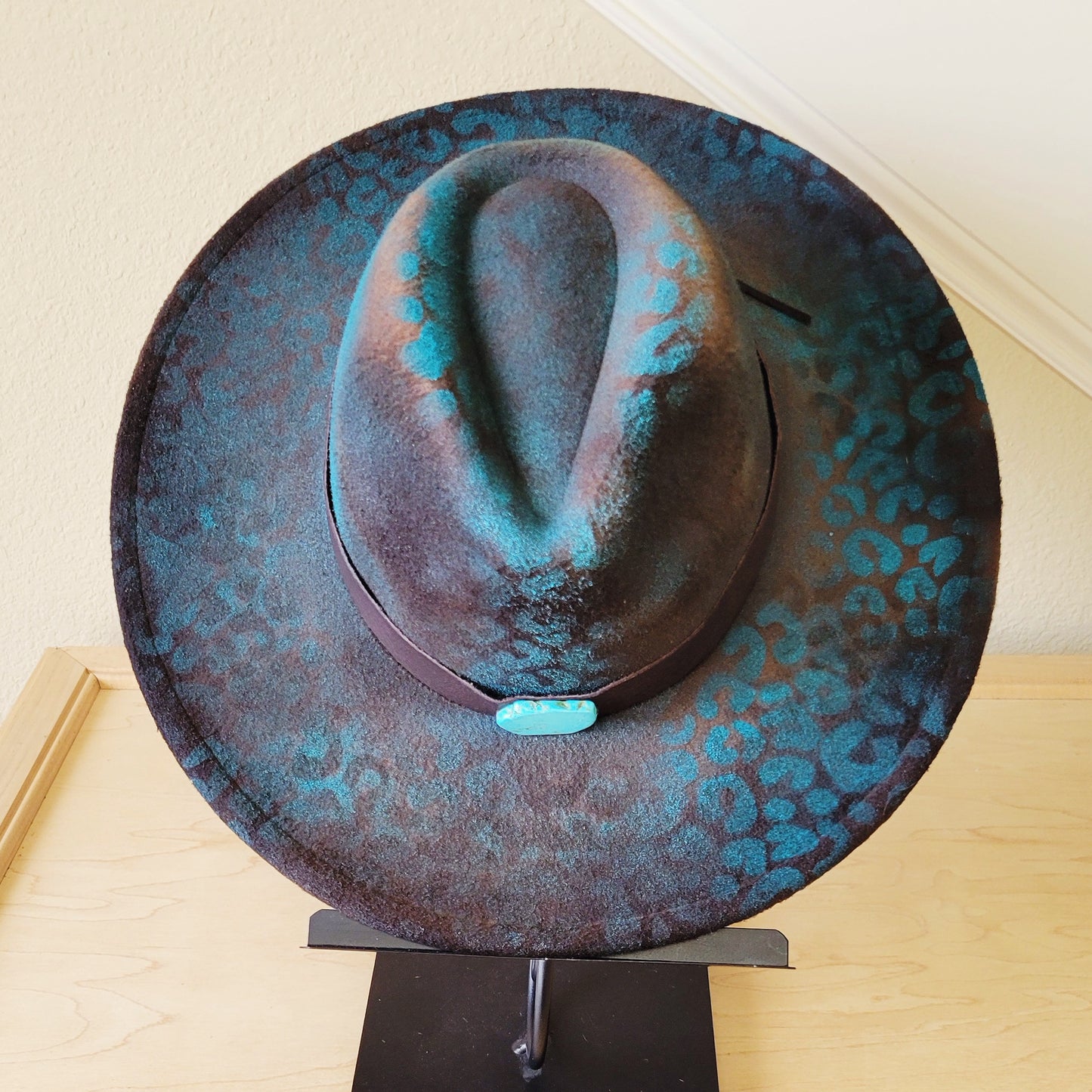 CUSTOM Hand-Painted Cowgirl Western Boho Hat & Band (A39)