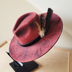 CUSTOM Hand-Painted Cowgirl Western Boho Hat & Band (A34)