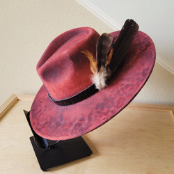 CUSTOM Hand-Painted Cowgirl Western Boho Hat & Band (A34)