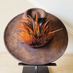 CUSTOM Hand-Painted Cowgirl Western Boho Hat & Band (A25)