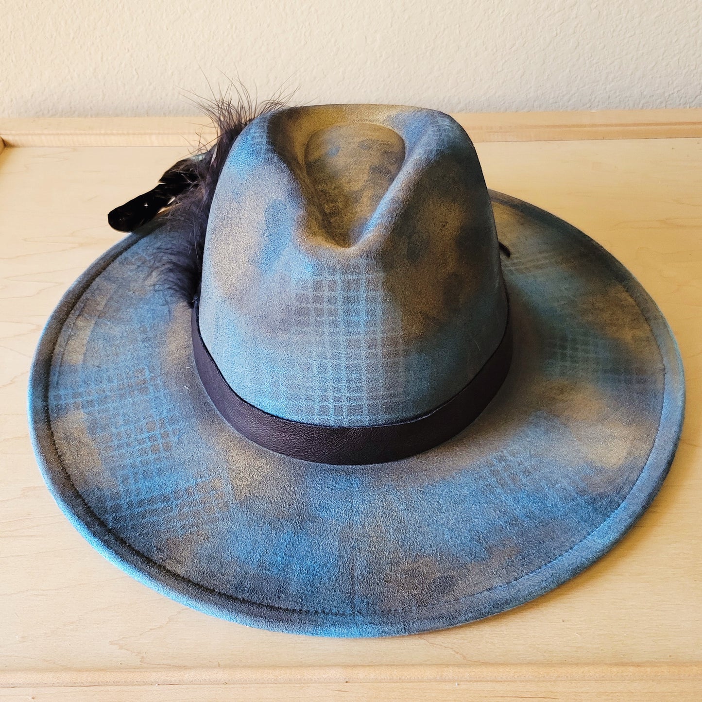 CUSTOM Hand-Painted Cowgirl Western Boho Hat & Band (A17)