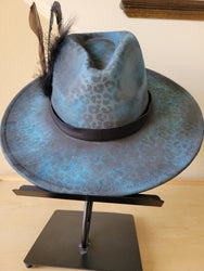 CUSTOM Hand-Painted Cowgirl Western Boho Hat & Band (A28)