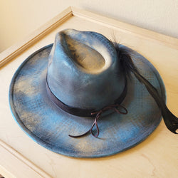 CUSTOM Hand-Painted Cowgirl Western Boho Hat & Band (A17)