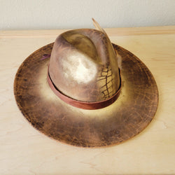 CUSTOM Hand-Painted Cowgirl Western Boho Hat & Band (A42)