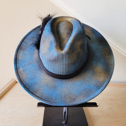 CUSTOM Hand-Painted Cowgirl Western Boho Hat & Band (A17)