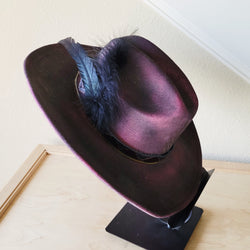 CUSTOM Hand-Painted Cowgirl Western Boho Hat & Band (A15)