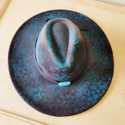 CUSTOM Hand-Painted Cowgirl Western Boho Hat & Band (A39)