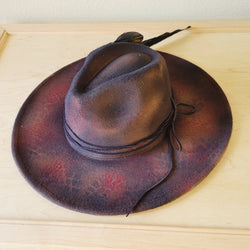 CUSTOM Hand-Painted Cowgirl Western Boho Hat & Band (A50)