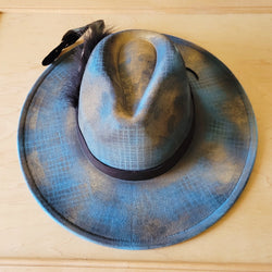 CUSTOM Hand-Painted Cowgirl Western Boho Hat & Band (A17)