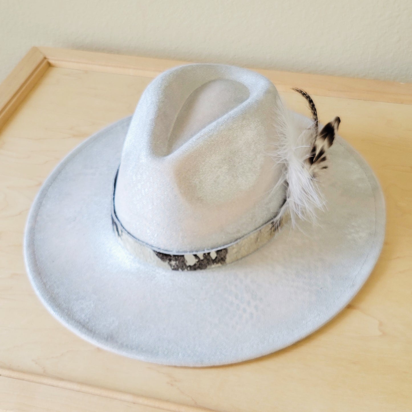 CUSTOM Hand-Painted Cowgirl Western Boho Hat & Band (A45)