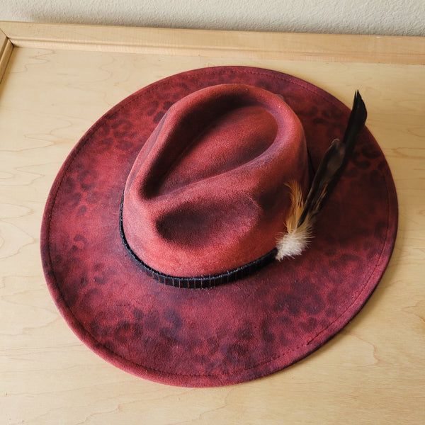 CUSTOM Hand-Painted Cowgirl Western Boho Hat & Band (A34)