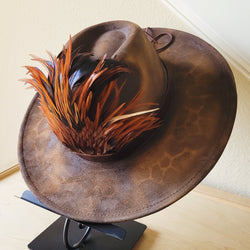 CUSTOM Hand-Painted Cowgirl Western Boho Hat & Band (A25)