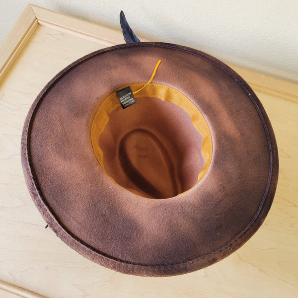 CUSTOM Hand-Painted Cowgirl Western Boho Hat & Band (A50)