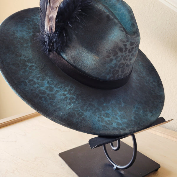 CUSTOM Hand-Painted Cowgirl Western Boho Hat & Band (A28)