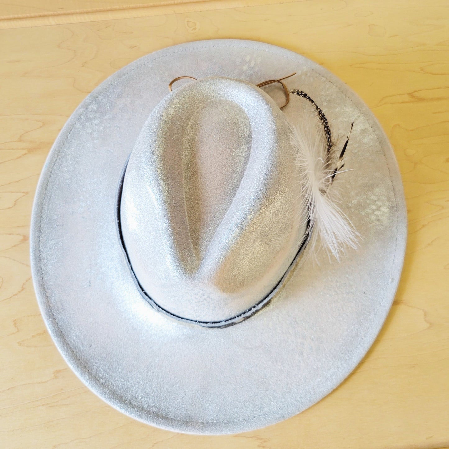 CUSTOM Hand-Painted Cowgirl Western Boho Hat & Band (A45)