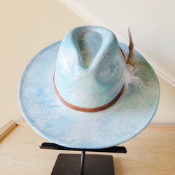 CUSTOM Hand-Painted Cowgirl Western Boho Hat & Band (A18)