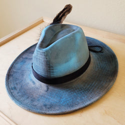 CUSTOM Hand-Painted Cowgirl Western Boho Hat & Band (A56)