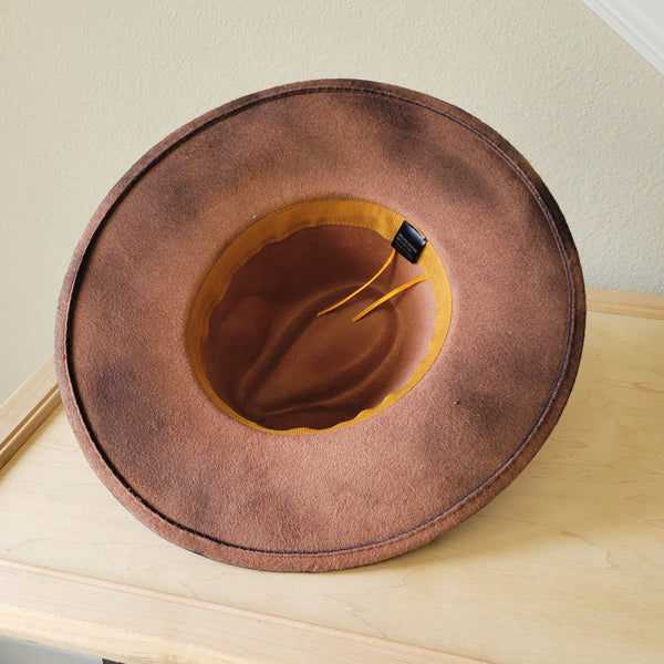 CUSTOM Hand-Painted Cowgirl Western Boho Hat & Band (A37)