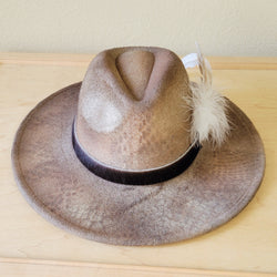 CUSTOM Hand-Painted Cowgirl Western Boho Hat & Band (A51)