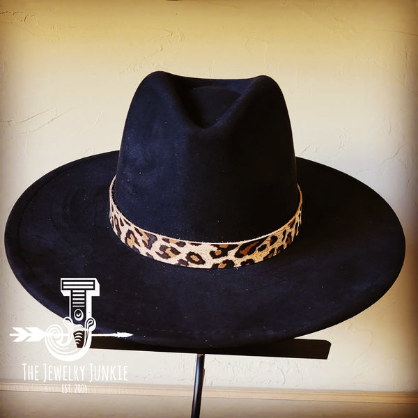 **Bornea Leopard Suede Leather Hat Band Only 951i