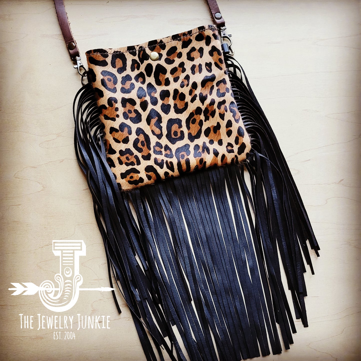 The Dolly Genuine leather fringe leopard crossbody – Anagails Wholesale